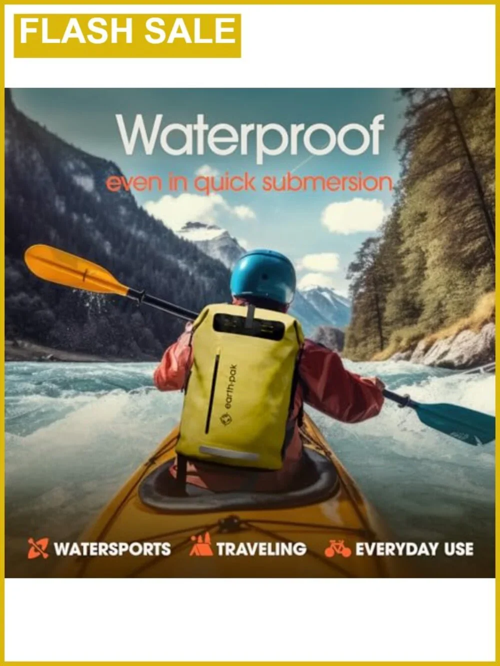 Waterproof Dry Bag Backpack 35L Kayaking Boating Fishing Rafting
